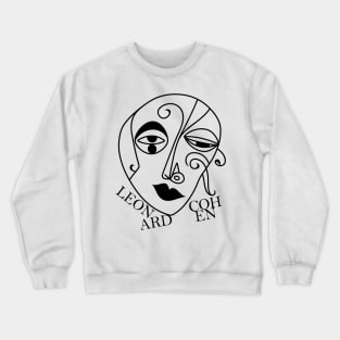 Leonard Cohen /  Aesthetic Fan Art Design Crewneck Sweatshirt